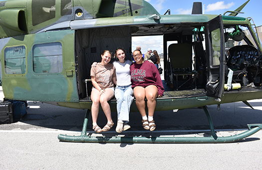Image for Military Helicopter Visits Indian Creek High School