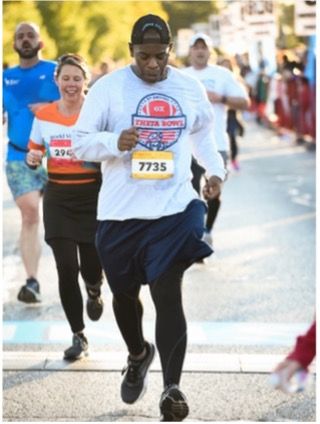 Dr. Rogers running a 5K