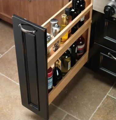 OPTIONAL 9″ BASE PULL OUT PANTRY