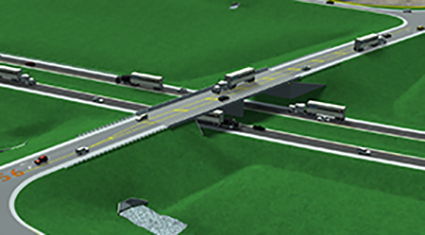 I-69 at 56/61 Interchange Image for I-69 at 56/61 Interchange