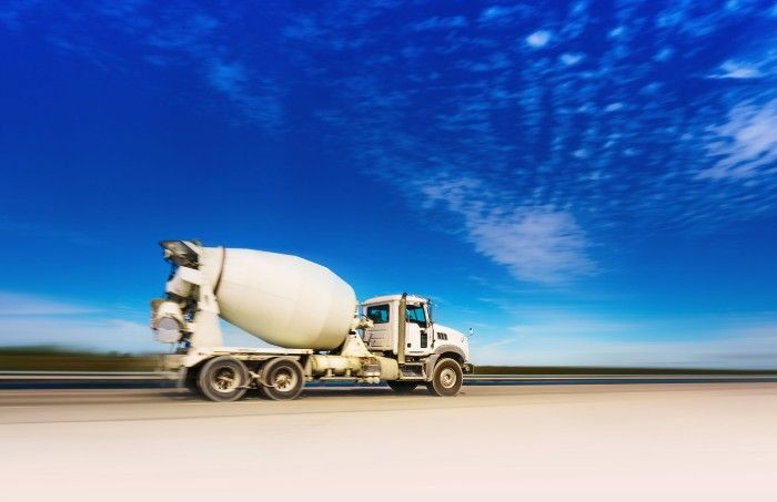 Image of a concrete truck