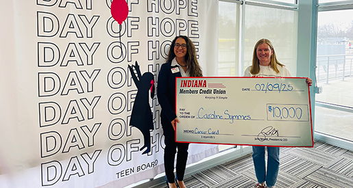Image for Indiana Members Credit Union Contributes $10,000 to Caroline Symmes Children’s Cancer Endowment for Cancer Awareness Card