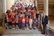 Buchanan welcomes Rossville Elementary students to the Statehouse
