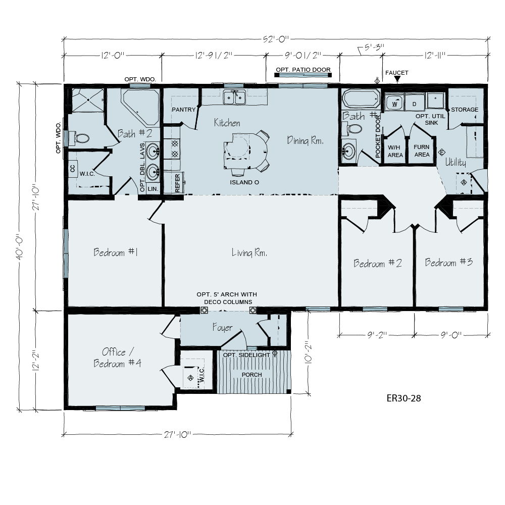 Davis | Ranch Floor Plan