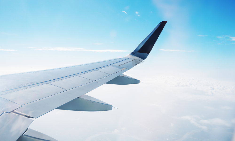 airplane win from perspective of person flying