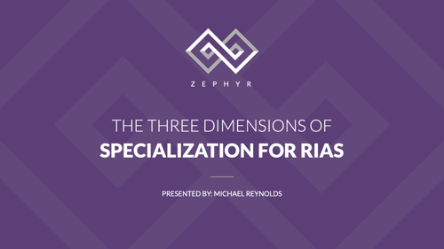 Image for The Three Dimensions of Specialization for RIAs