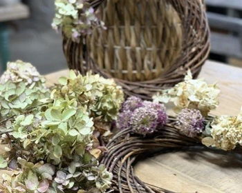 DIY Dried Floral Wreaths at Two Trees Flower Farm DIY Dried Floral Wreaths at Two Trees Flower Farm