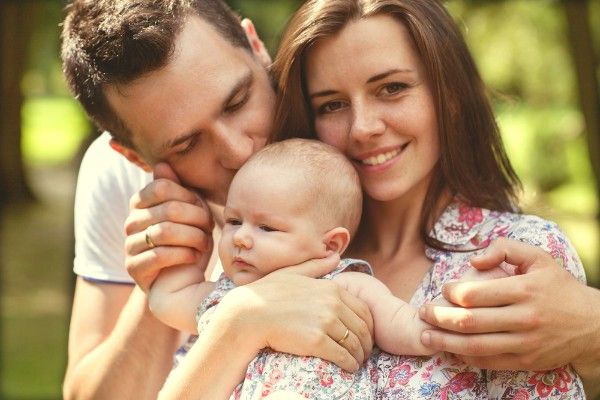 Parents with baby