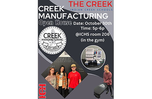 Image for Creek Manufacturing to Host Open House Showcasing Student-Run Business