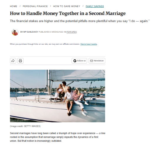 Kiplinger - Second Marriage