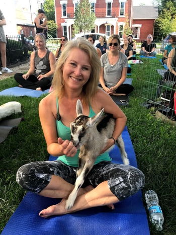 Goat Yoga at Dollie’s Farm