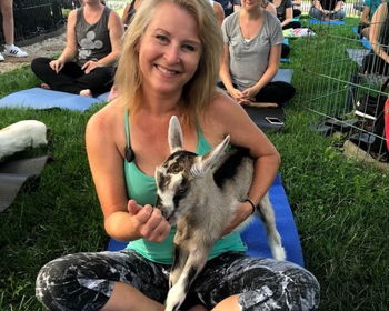 Goat Yoga at Dollie’s Farm