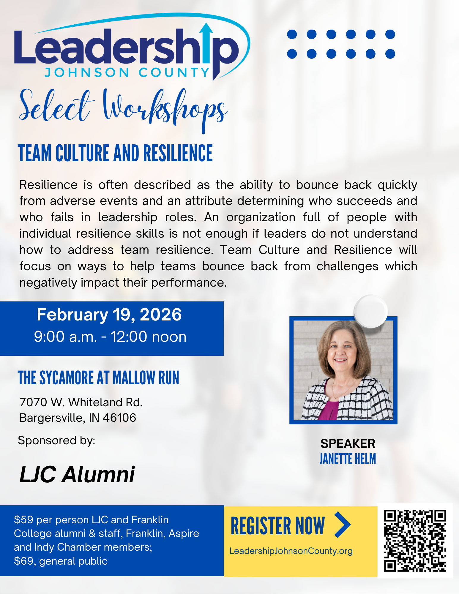 LJC Select Workshop Leadership Johnson County Indiana