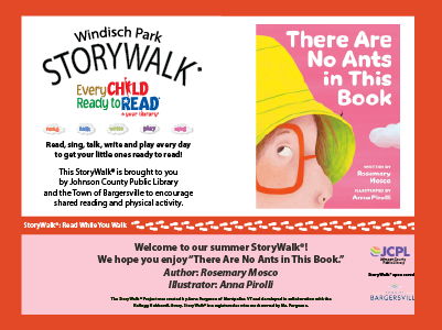 Windisch Park Summer StoryWalk 2025, There Are No Ants in This Book