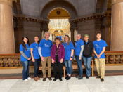 Leising welcomes Southeastern Indiana Voices for Children members to the Statehouse