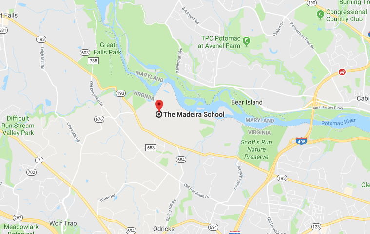The Madeira School Map Screenshot