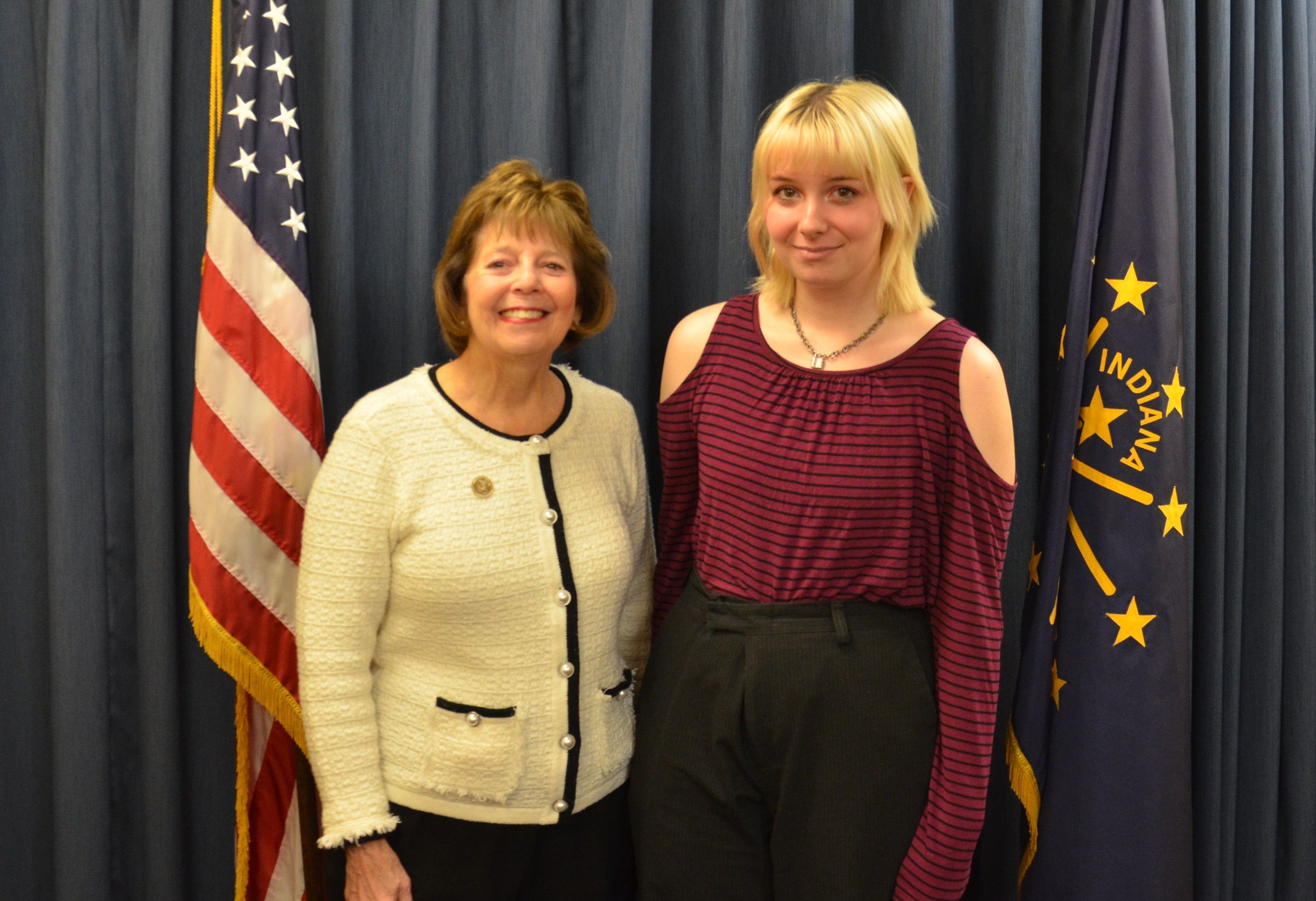 State Sen. Linda Rogers and Kylee Leahy