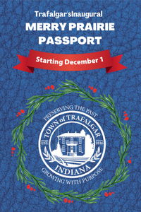2025 Merry Prairie Passport 2025 Merry Prairie Passport, Town of Trafalgar seal