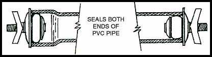 Seals Both ends of PVC Pipe image Seals Both ends of PVC Pipe image