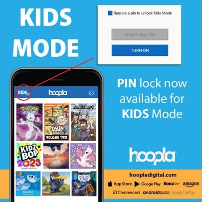 hoopla kids mode now available