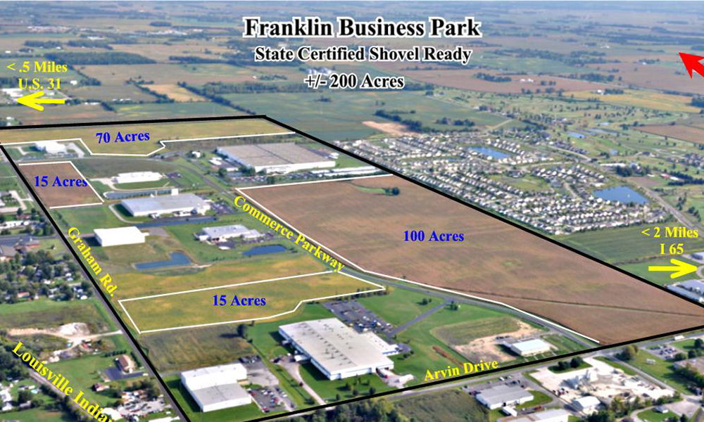 Franklin Business Park Aspire Economic Development Chamber Alliance Johnson County Indiana