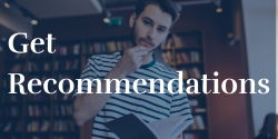 Get recommendations Get recommendations. A man in striped shirt stares thoughtfully at a book and rubs his chin.