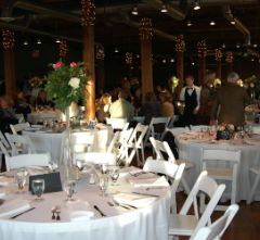 Image of tables at an event Image of tables at an event
