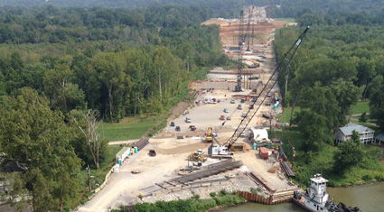 Ohio River Bridges Project Construction Image for Ohio River Bridges Project Construction