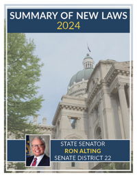 2024 Summary of New Laws - Sen. Alting