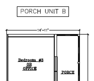 Third Box Configurations- Porch B