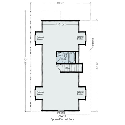 Huron Cape Cod Floor Plan