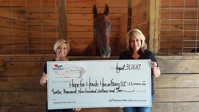 Hope for Hearts Aug 2017 100 Women recipient