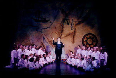 Scrim painted by Troy Longest and used in JOSEPH 2002-2004