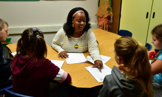 Successful Schools Fund supports teacher training Aiesha Allen, Interventionist at West View Elementary, uses the Orton-Gillingham approach to work with students on reading skills.
