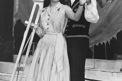 Vicki Lynch as Louisa and R.G. More as El Gallo in THE FANTASTICKS, 1978