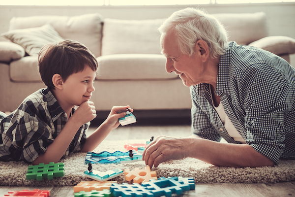 Grandpa and grandson