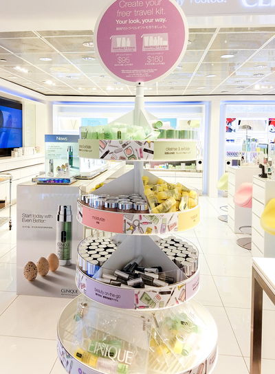 Clinique Travel Size In-Store Display