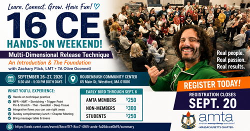 Image for 2026 AMTA-MA Chapter Fall Education