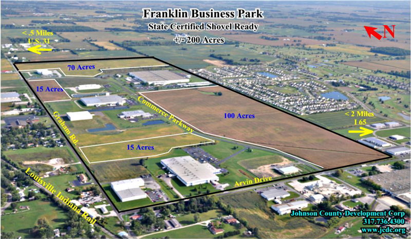 Franklin Business Park Franklin Business Park Shovel Ready Site Franklin Indiana Johnson County Development Corporation