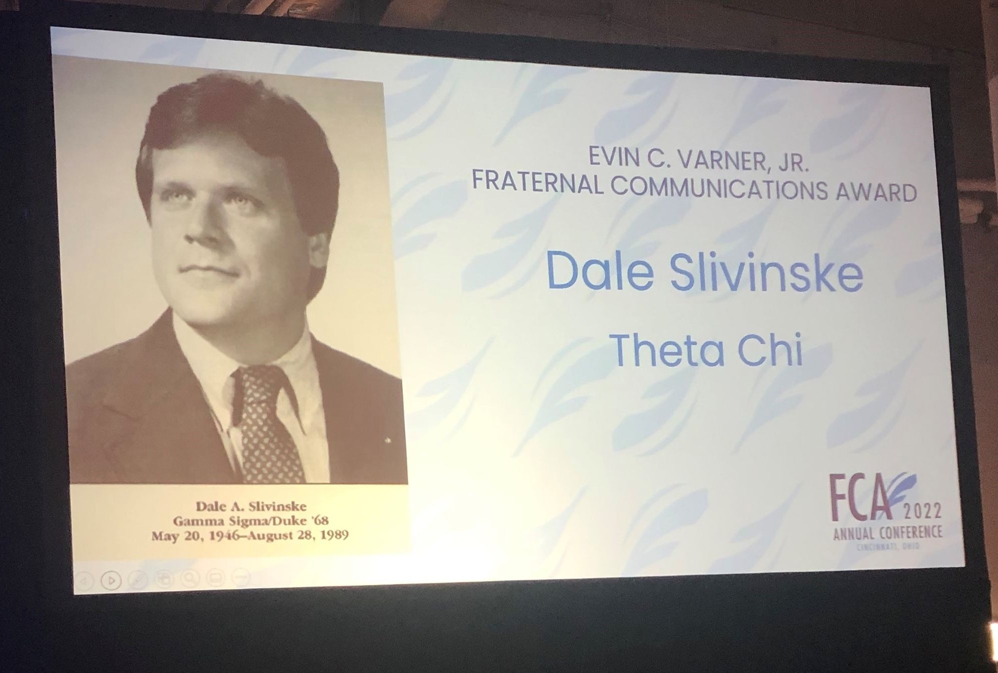Dale Slivinske posthumously honored