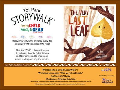 Tot Park Storywalk Winter 25-26 Cover of \