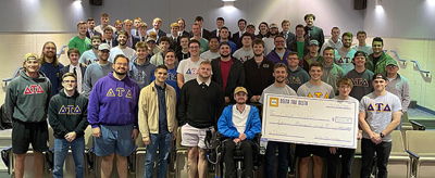 Delta Tau Delta Fraternity steps up its fundraising efforts for a brother in need