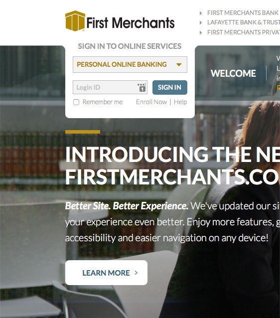 login dropdown first merchants first merchants login area