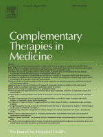 Cover of Complimentary Therapies in Medicine journal