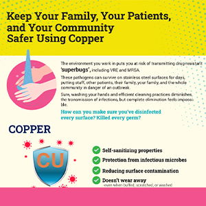 Icon for family safe copper infographic