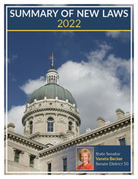 2022 Summary of New Laws - Sen. Becker