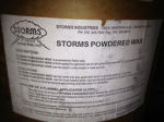 Powdered flatwork ironer wax Powdered flatwork ironer wax