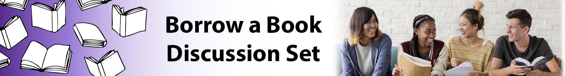 Borrow a Book Discussion Set logo