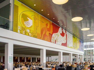 Hospital Cafeteria Wall Mural