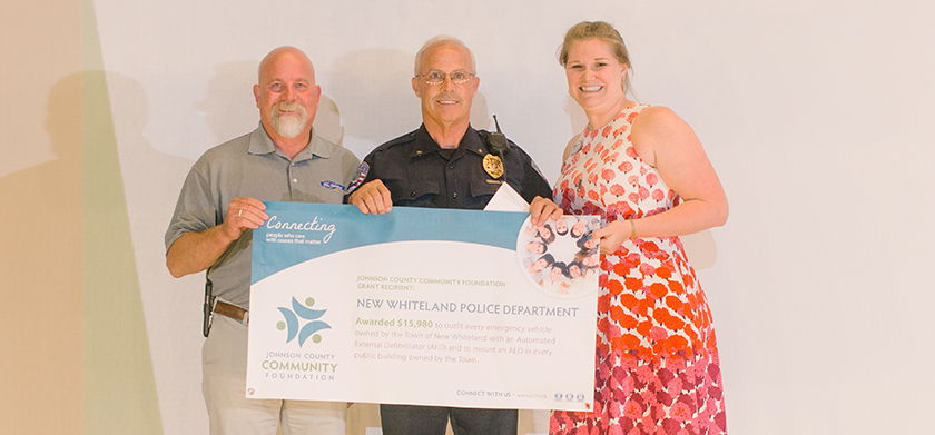 Grant recipient New Whiteland Police Grant recipient New Whiteland Police